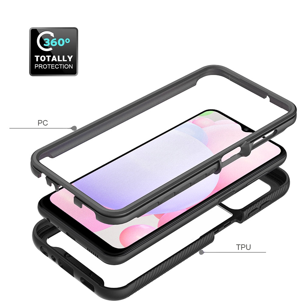 For Samsung Galaxy A13 4G Clear Case Anti-Yellow Shock Absorption Acrylic + TPU + PC Protective Phone Cover