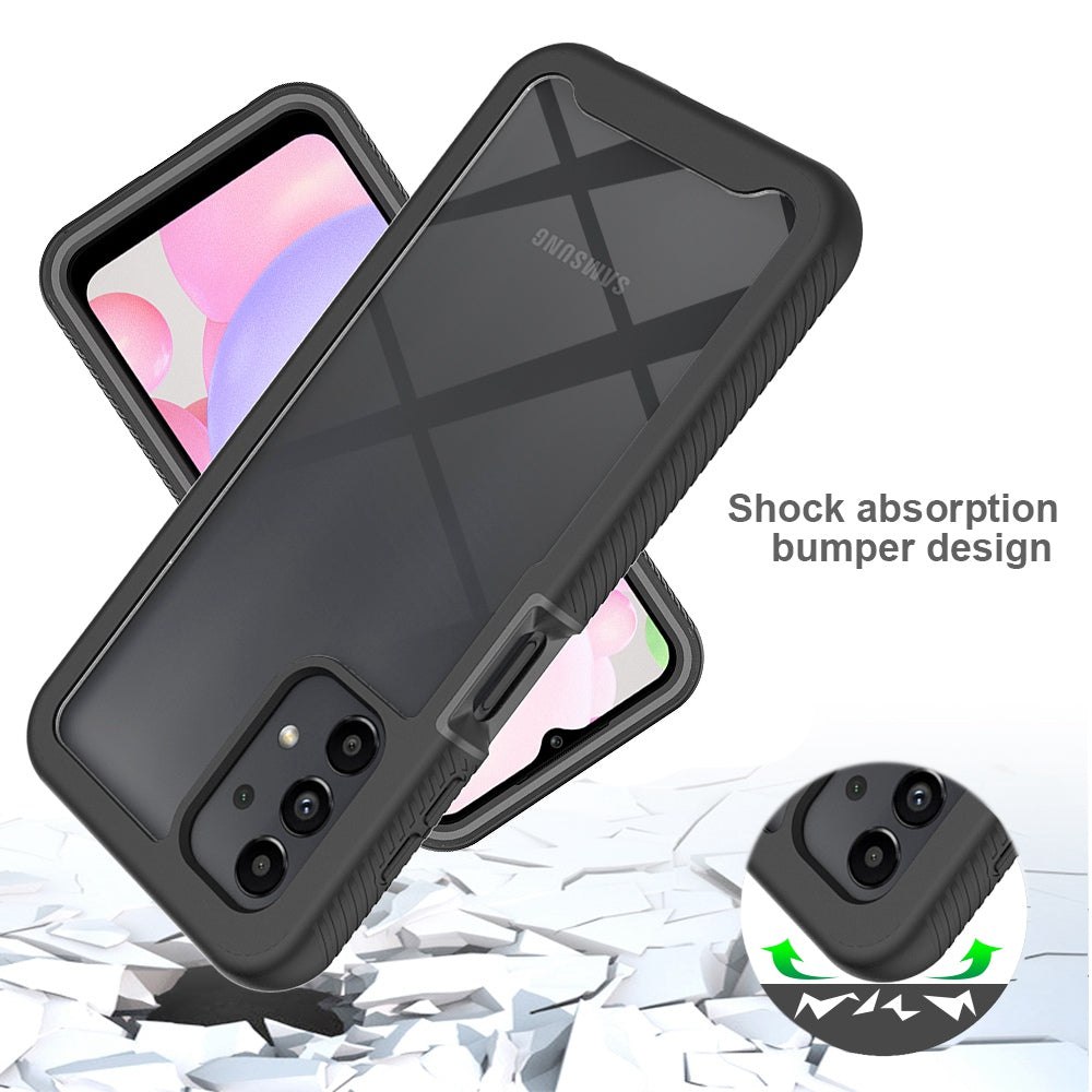 For Samsung Galaxy A13 4G Clear Case Anti-Yellow Shock Absorption Acrylic + TPU + PC Protective Phone Cover