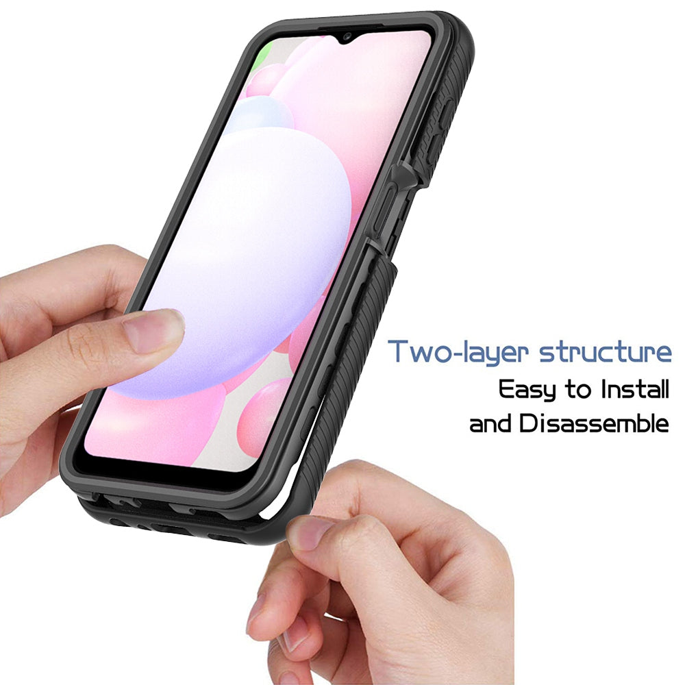 For Samsung Galaxy A13 4G Clear Case Anti-Yellow Shock Absorption Acrylic + TPU + PC Protective Phone Cover