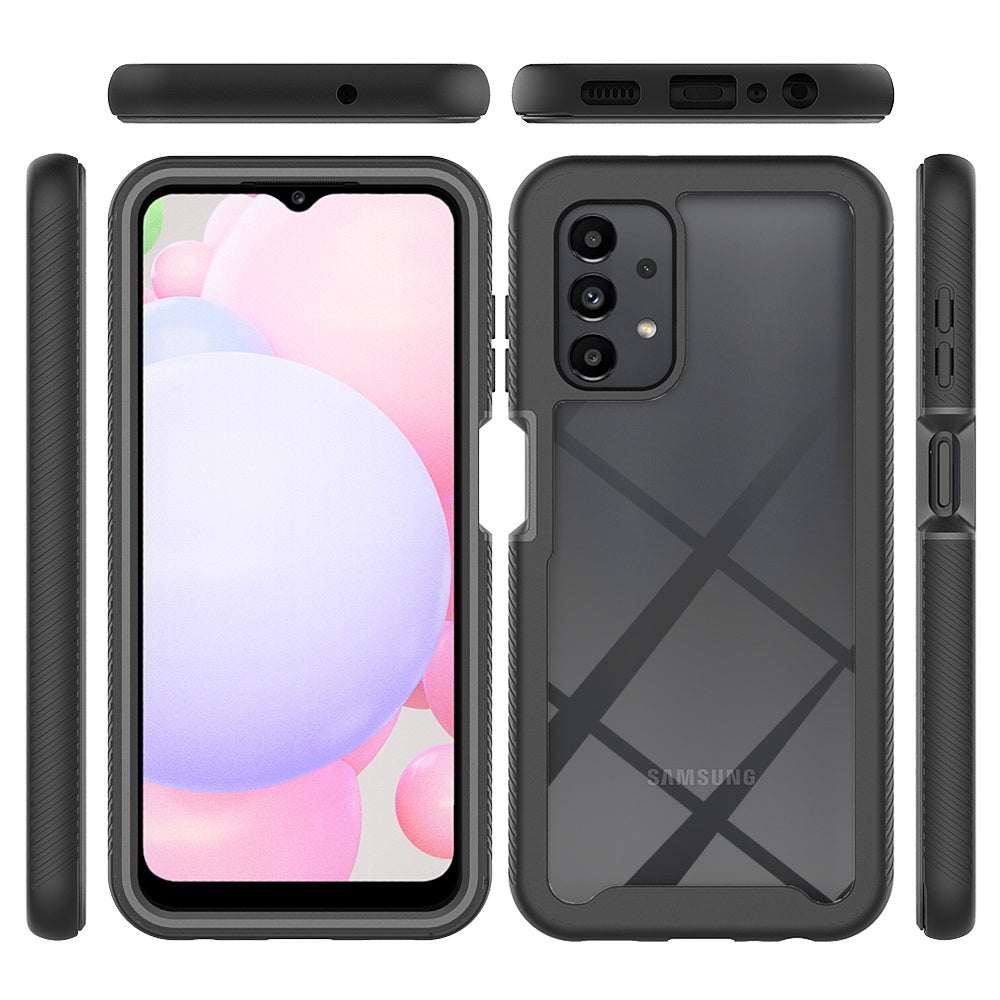 For Samsung Galaxy A13 4G Clear Case Anti-Yellow Shock Absorption Acrylic + TPU + PC Protective Phone Cover