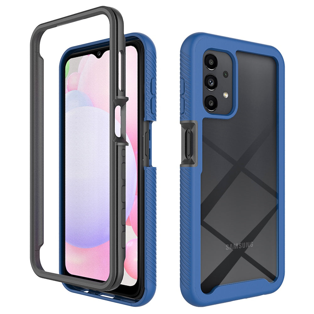 For Samsung Galaxy A13 4G Clear Case Anti-Yellow Shock Absorption Acrylic + TPU + PC Protective Phone Cover
