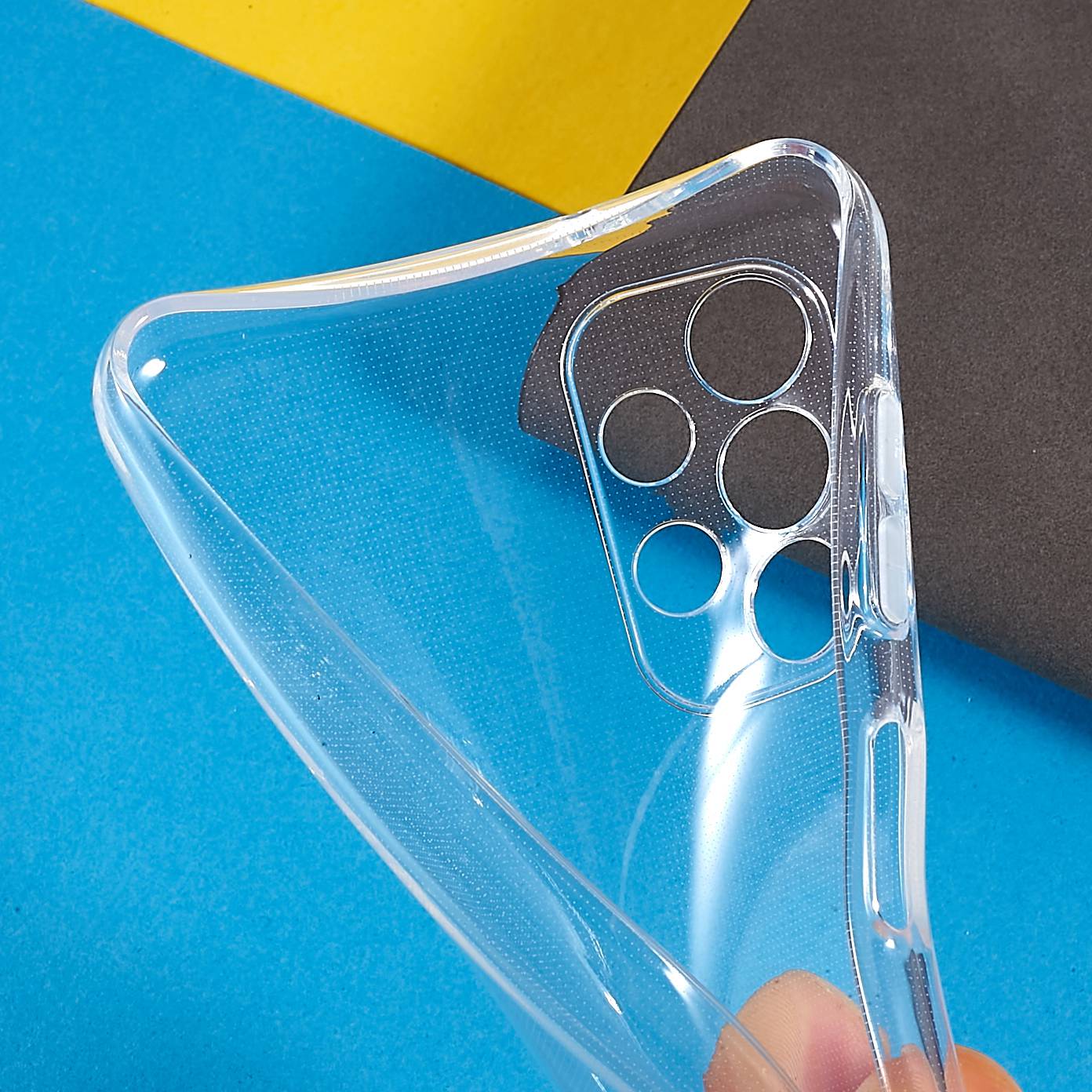 For Samsung Galaxy A13 4G 2.0mm Thickness Watermark-free Transparent TPU Phone Protective Case