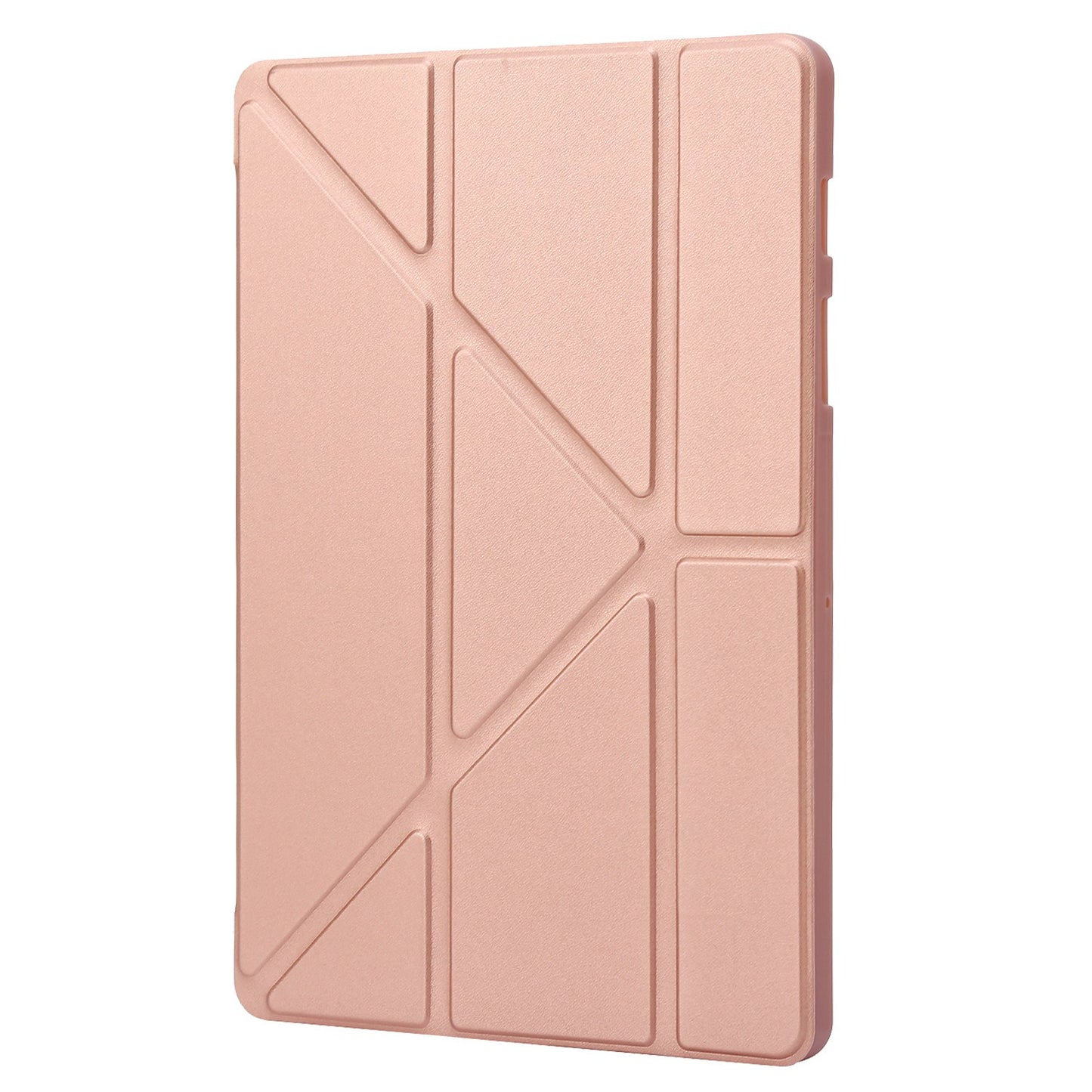 For Samsung Galaxy Tab S8+ Silicone + Leather V-fold Stand Tablet Case Auto Wake/Sleep Function Shockproof Cover