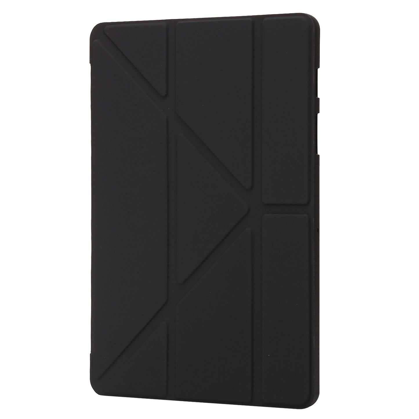 For Samsung Galaxy Tab S8+ Silicone + Leather V-fold Stand Tablet Case Auto Wake/Sleep Function Shockproof Cover