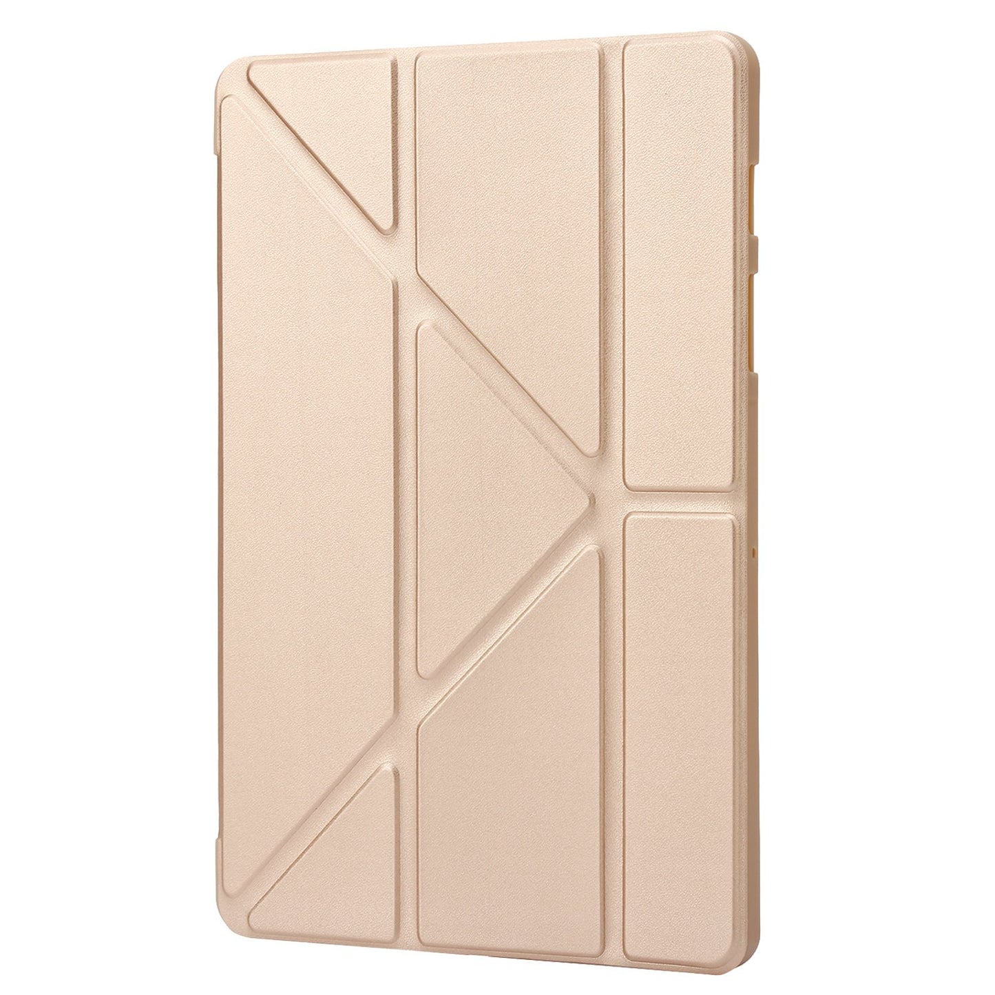 For Samsung Galaxy Tab S8+ Silicone + Leather V-fold Stand Tablet Case Auto Wake/Sleep Function Shockproof Cover