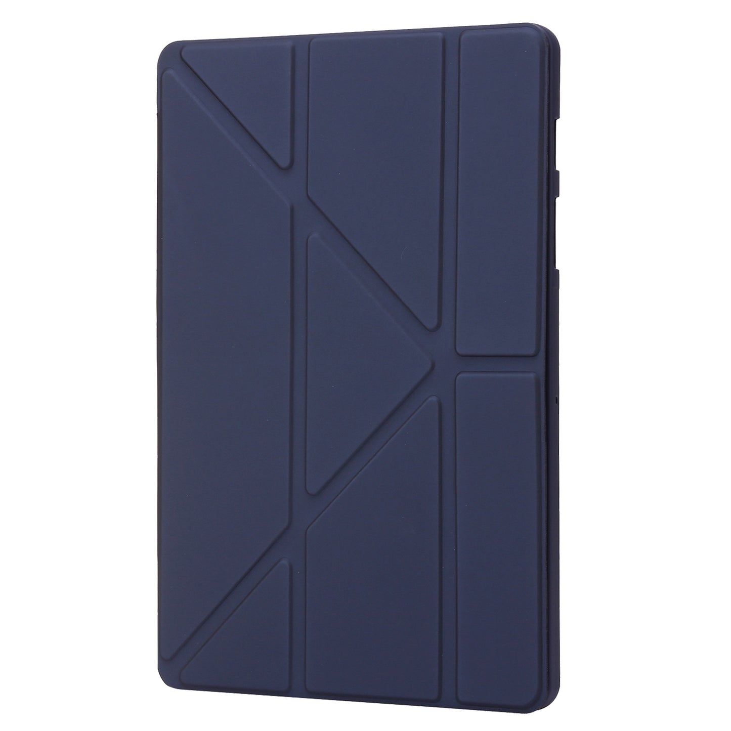 For Samsung Galaxy Tab S8+ Silicone + Leather V-fold Stand Tablet Case Auto Wake/Sleep Function Shockproof Cover