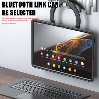 For Samsung Galaxy Tab S8 Ultra 14.6 X900/X906 Rotary Kickstand PC + TPU Tablet Case Cover with Pen Slot