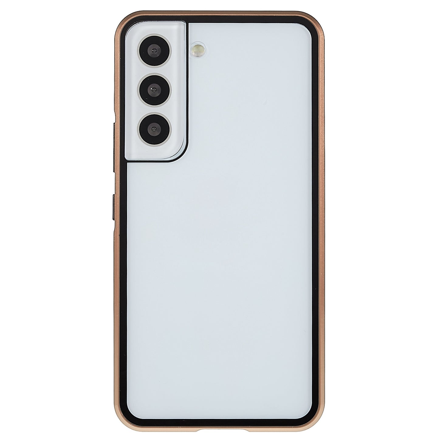 For Samsung Galaxy S22 5G 360 Degree Full Protection Phone Case Metal Bumper + Double-sided Tempered Glass Anti-fall Shell with Magnetic Closure