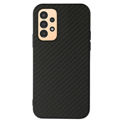 For Samsung Galaxy A13 4G Collision Proof Carbon Fiber Texture PU Leather Coated PC + TPU Case Phone Protective Cover