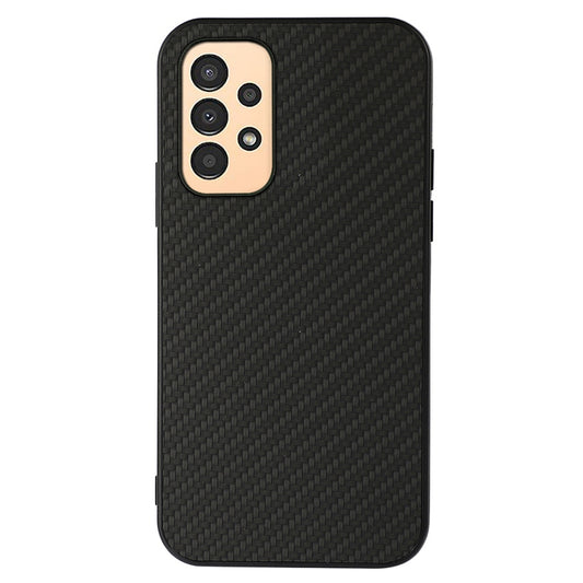 For Samsung Galaxy A13 4G Collision Proof Carbon Fiber Texture PU Leather Coated PC + TPU Case Phone Protective Cover