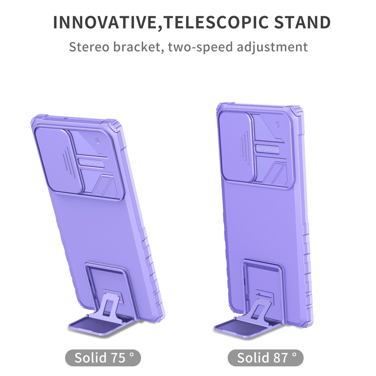 For Samsung Galaxy S22 Ultra 5G Adjustable Vertical Kickstand Phone Case Camera Slider Protection Hybrid PC + TPU Cover
