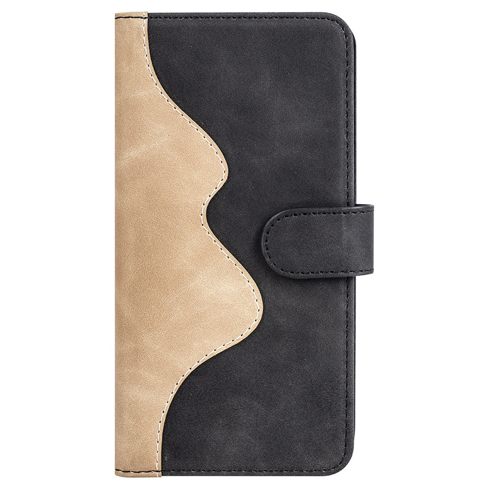 For Xiaomi 12/12X/12S 5G Magnetic Closure Folio Flip Shockproof Phone Cover Splicing Design Stand Function Leather Case with Wallet