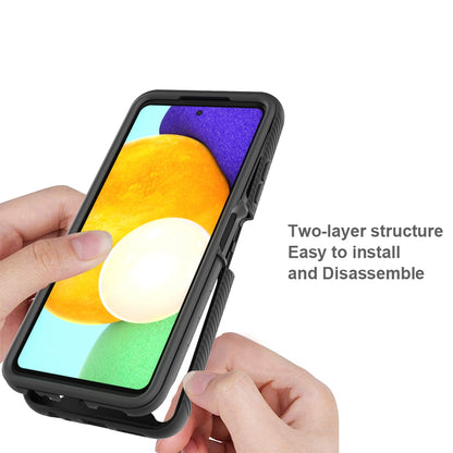 For Samsung Galaxy A22 5G (EU Version) 3-in-1 Full Coverage Phone Case PC + TPU Hybrid Cover with PET Screen Protector
