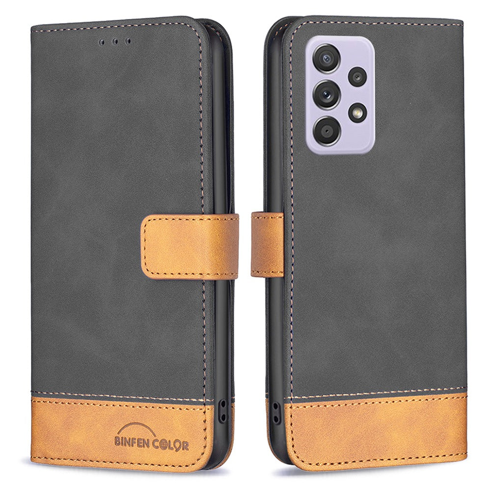 BINFEN COLOR BF Leather Case Series-7 for Samsung Galaxy A52 4G/A52 5G/A52s 5G, Style 11 Stand Wallet Design Anti-Fall  Folio Flip PU Leather Case with Soft TPU Inner Case