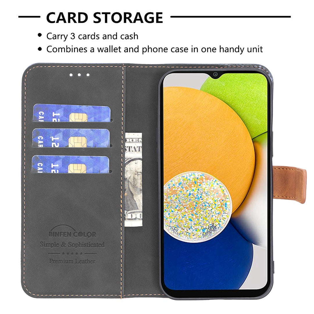 BINFEN COLOR BF Leather Case Series-7 for Samsung Galaxy A52 4G/A52 5G/A52s 5G, Style 11 Stand Wallet Design Anti-Fall  Folio Flip PU Leather Case with Soft TPU Inner Case
