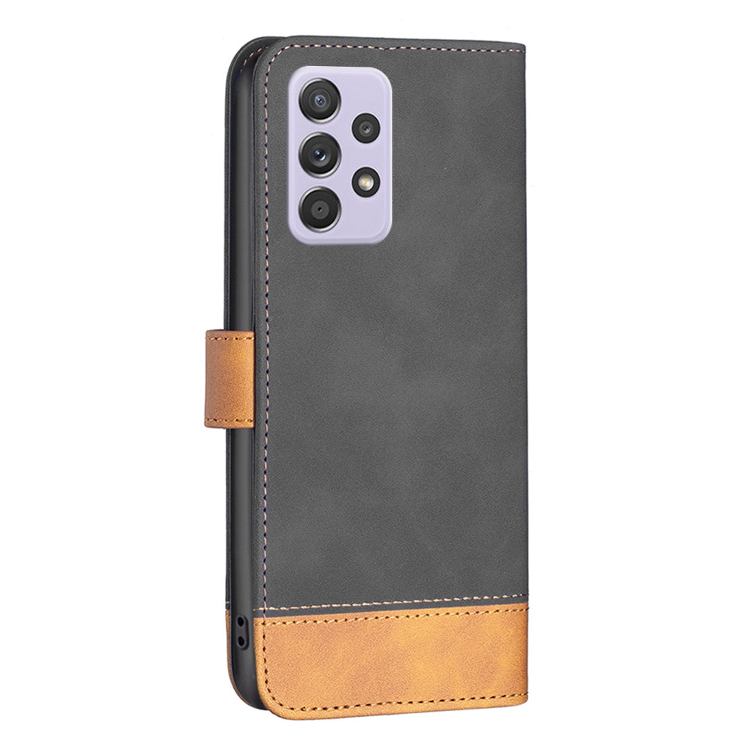 BINFEN COLOR BF Leather Case Series-7 for Samsung Galaxy A52 4G/A52 5G/A52s 5G, Style 11 Stand Wallet Design Anti-Fall  Folio Flip PU Leather Case with Soft TPU Inner Case