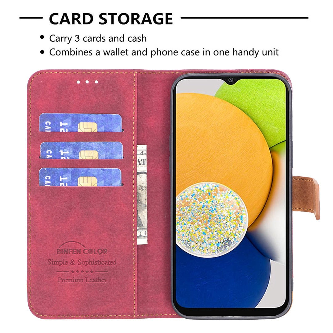 BINFEN COLOR BF Leather Case Series-7 for Samsung Galaxy A52 4G/A52 5G/A52s 5G, Style 11 Stand Wallet Design Anti-Fall  Folio Flip PU Leather Case with Soft TPU Inner Case