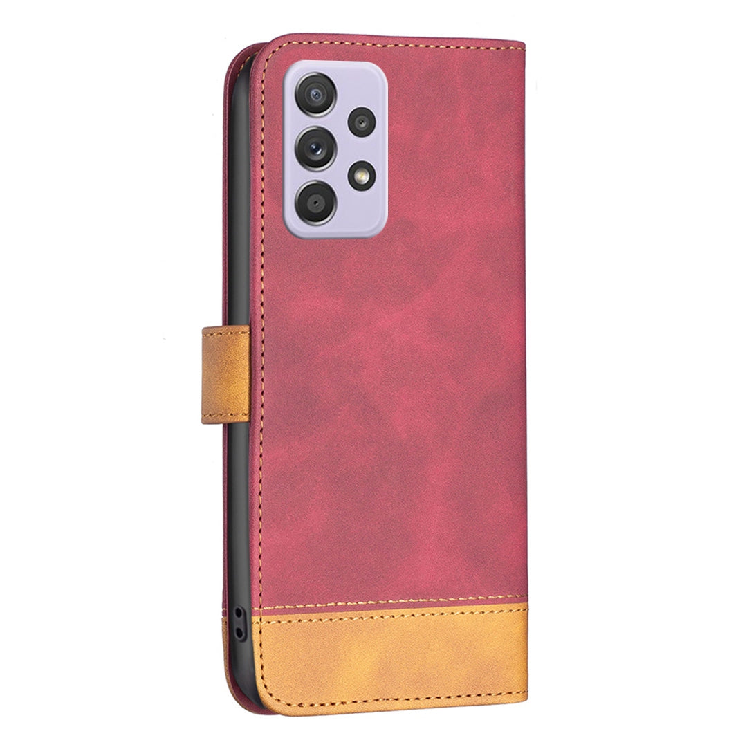 BINFEN COLOR BF Leather Case Series-7 for Samsung Galaxy A52 4G/A52 5G/A52s 5G, Style 11 Stand Wallet Design Anti-Fall  Folio Flip PU Leather Case with Soft TPU Inner Case