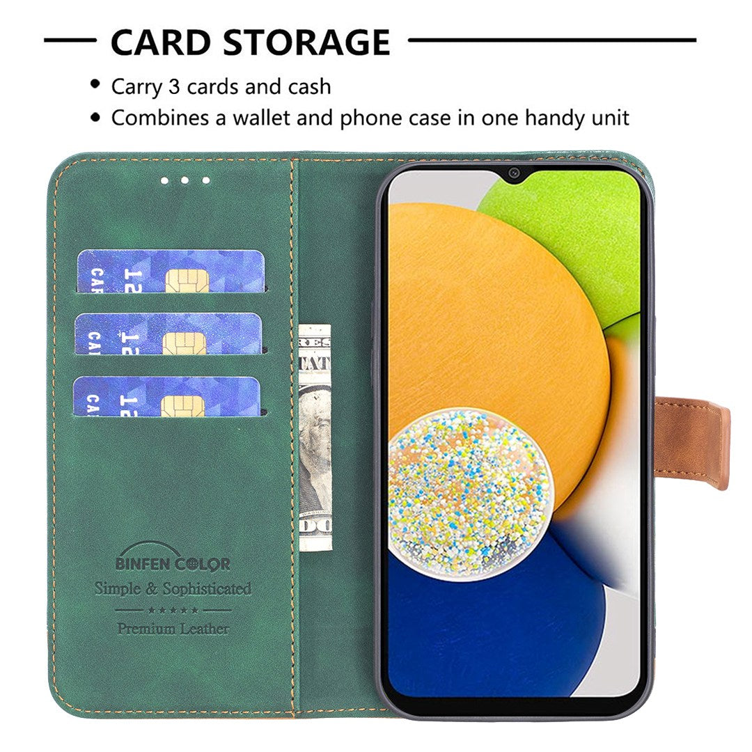 BINFEN COLOR BF Leather Case Series-7 for Samsung Galaxy A52 4G/A52 5G/A52s 5G, Style 11 Stand Wallet Design Anti-Fall  Folio Flip PU Leather Case with Soft TPU Inner Case
