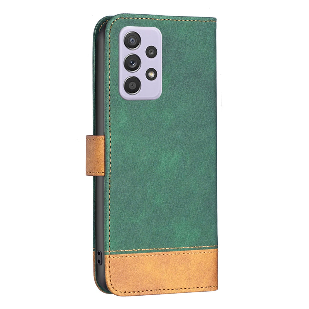 BINFEN COLOR BF Leather Case Series-7 for Samsung Galaxy A52 4G/A52 5G/A52s 5G, Style 11 Stand Wallet Design Anti-Fall  Folio Flip PU Leather Case with Soft TPU Inner Case