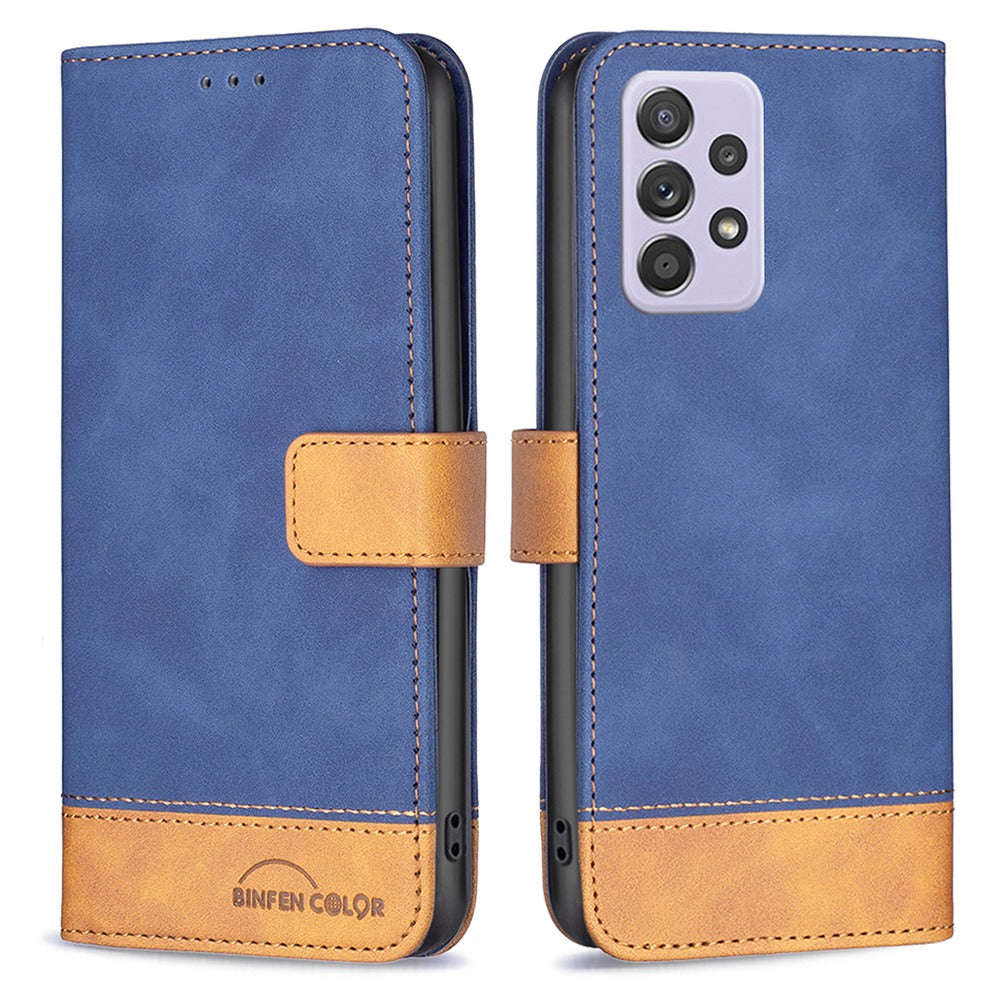 BINFEN COLOR BF Leather Case Series-7 for Samsung Galaxy A52 4G/A52 5G/A52s 5G, Style 11 Stand Wallet Design Anti-Fall  Folio Flip PU Leather Case with Soft TPU Inner Case