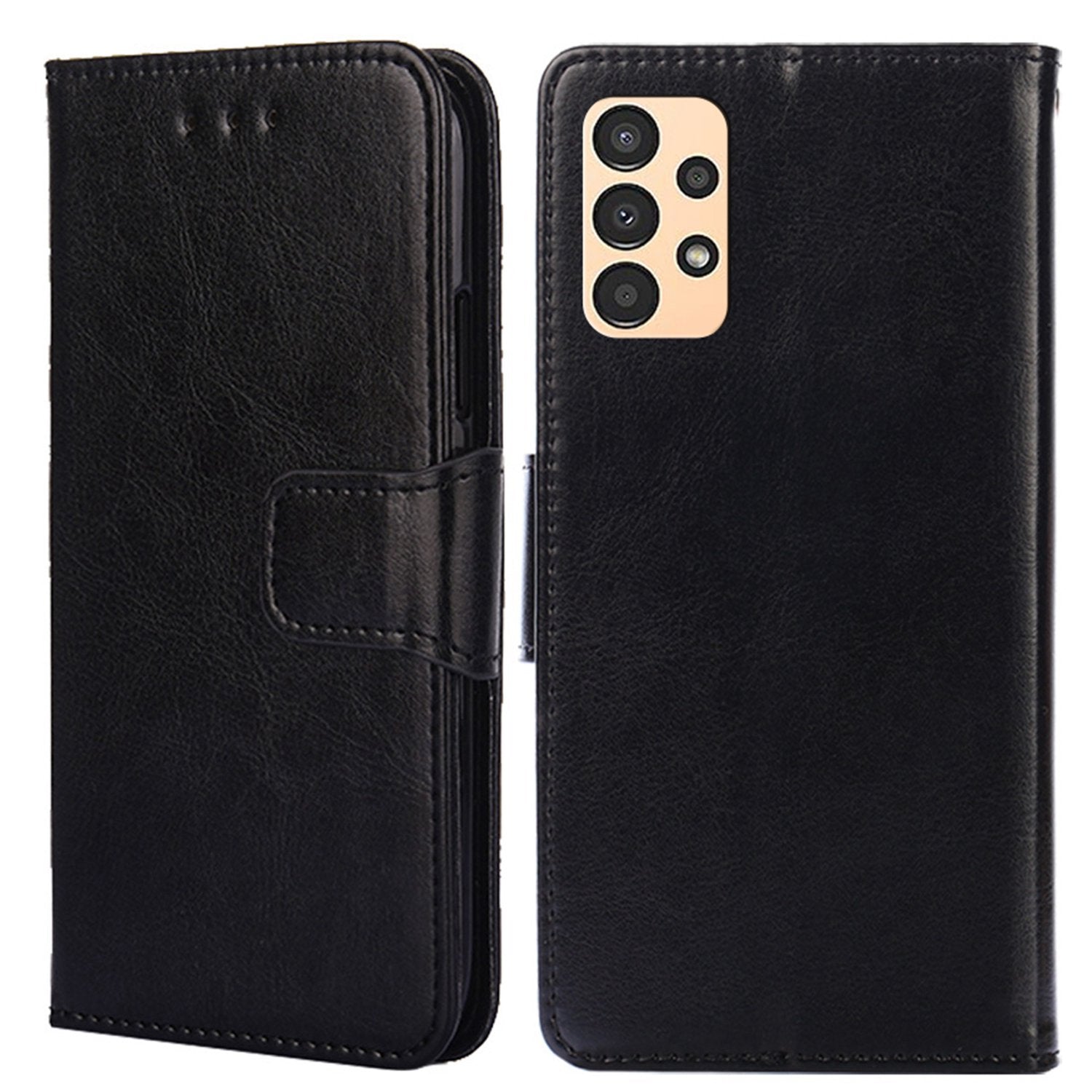 For Samsung Galaxy A13 4G Cellphone Phone Case PU Leather + TPU Double Protection Stand Wallet Flip Shell