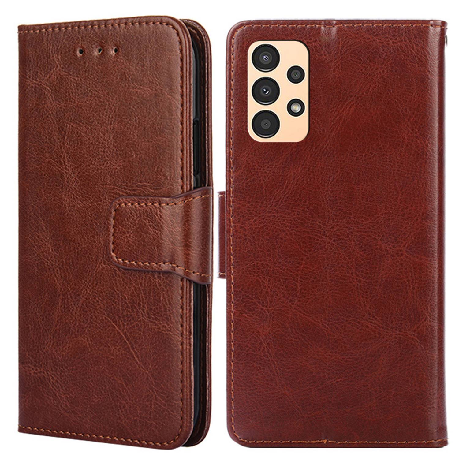For Samsung Galaxy A13 4G Cellphone Phone Case PU Leather + TPU Double Protection Stand Wallet Flip Shell
