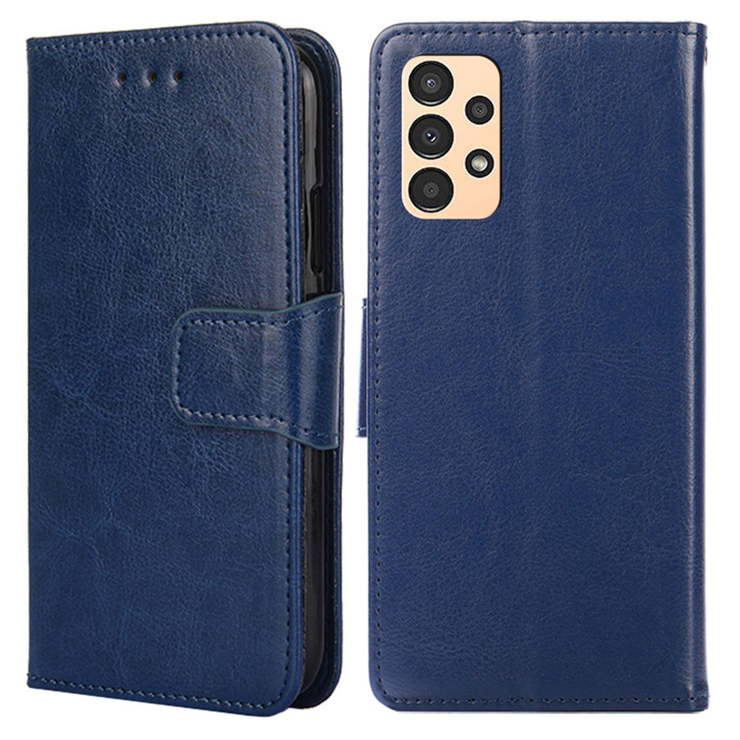 For Samsung Galaxy A13 4G Cellphone Phone Case PU Leather + TPU Double Protection Stand Wallet Flip Shell