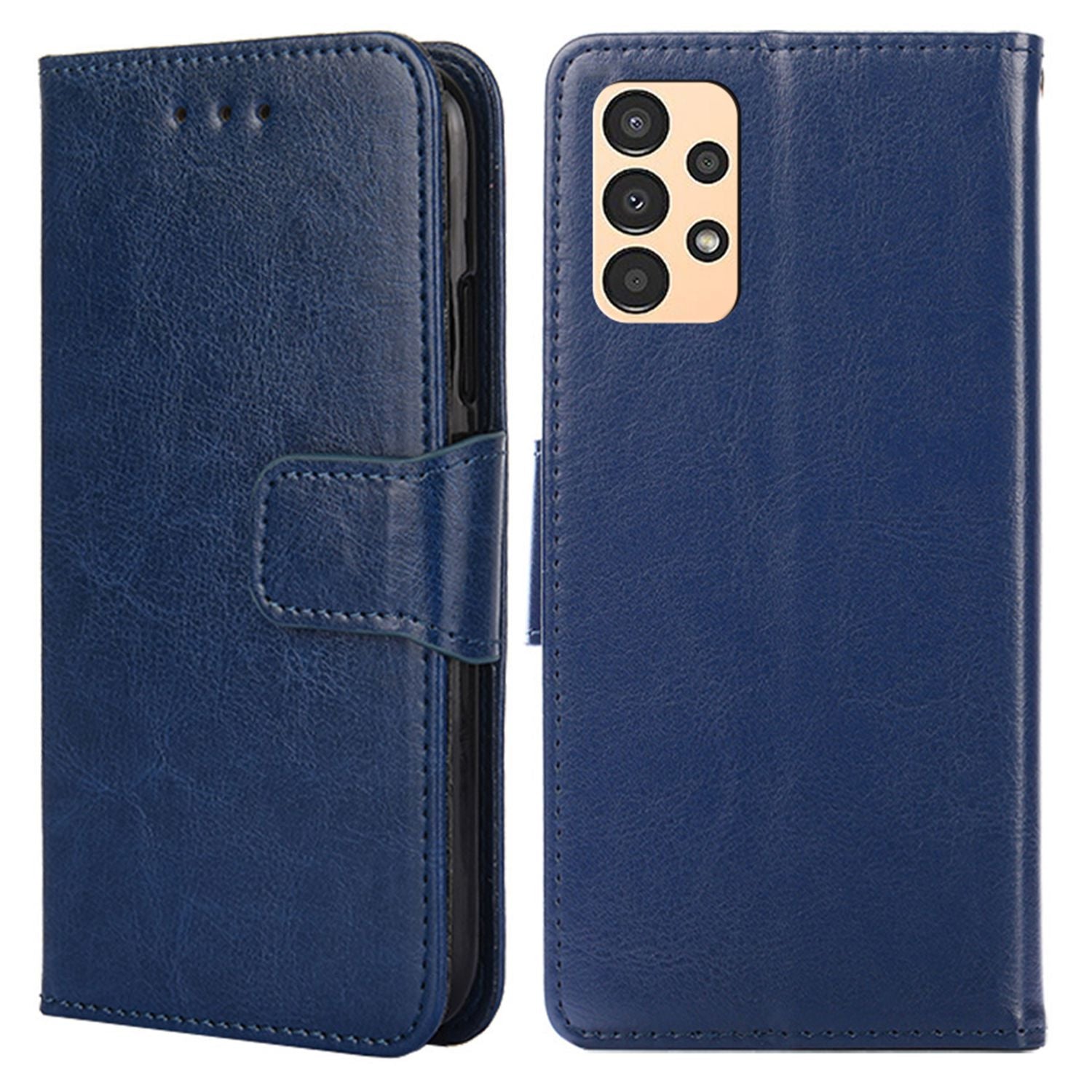 For Samsung Galaxy A13 4G Cellphone Phone Case PU Leather + TPU Double Protection Stand Wallet Flip Shell
