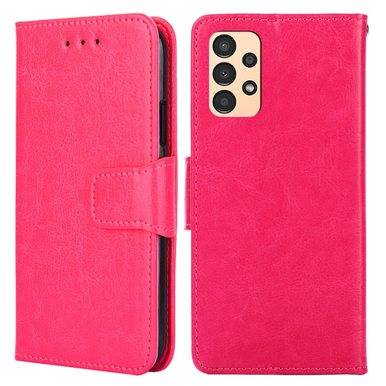For Samsung Galaxy A13 4G Cellphone Phone Case PU Leather + TPU Double Protection Stand Wallet Flip Shell