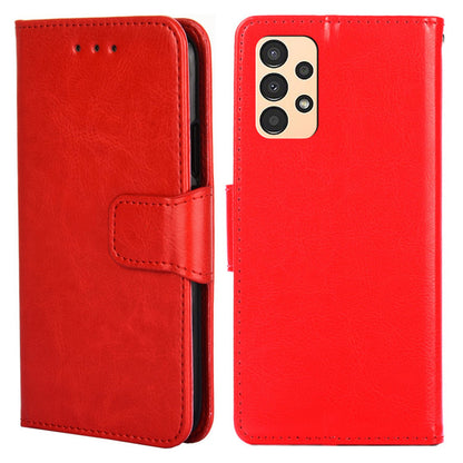 For Samsung Galaxy A13 4G Cellphone Phone Case PU Leather + TPU Double Protection Stand Wallet Flip Shell