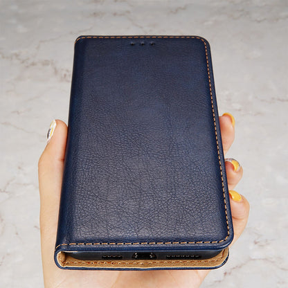 For Samsung Galaxy A13 4G Drop Prevention PU Leather Wallet Case Magnetic Auto-absorbed Stand Phone Shell