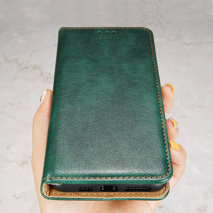 For Samsung Galaxy A13 4G Drop Prevention PU Leather Wallet Case Magnetic Auto-absorbed Stand Phone Shell