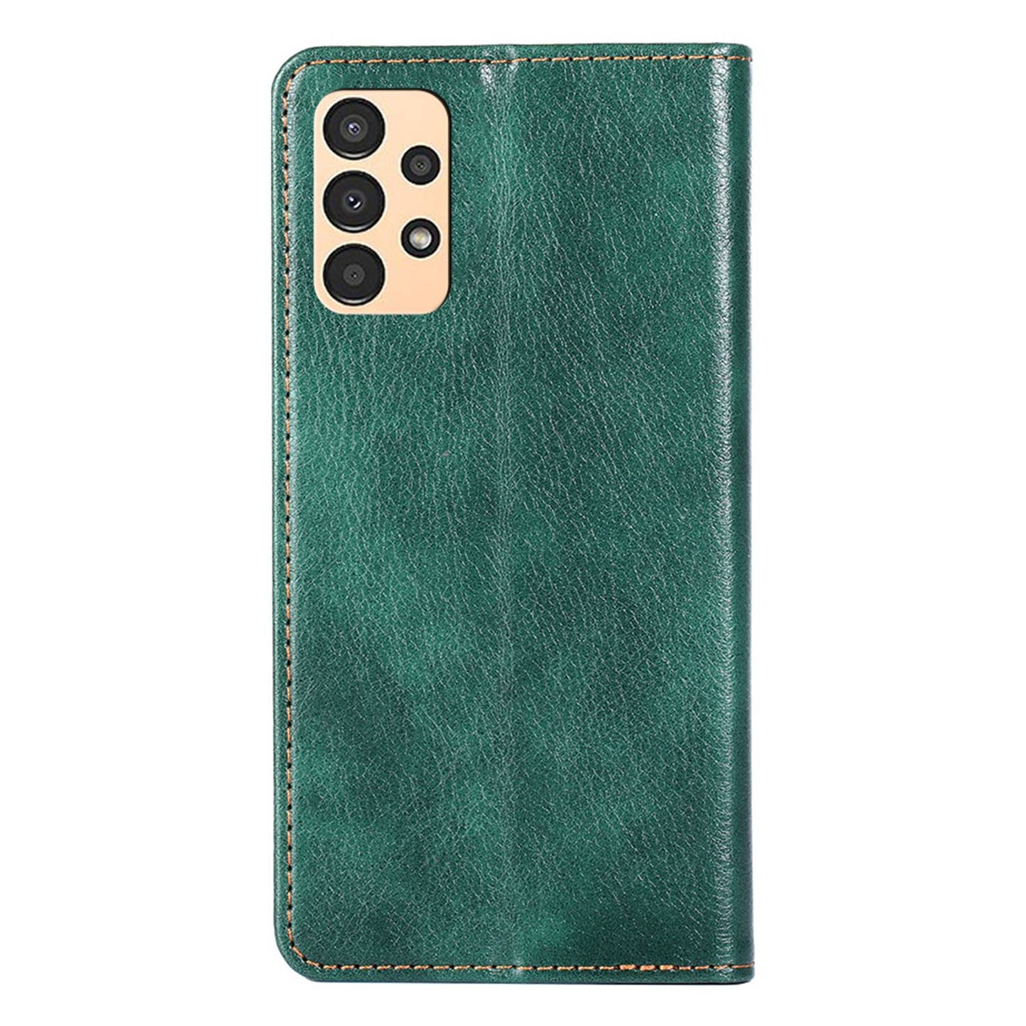 For Samsung Galaxy A13 4G Drop Prevention PU Leather Wallet Case Magnetic Auto-absorbed Stand Phone Shell