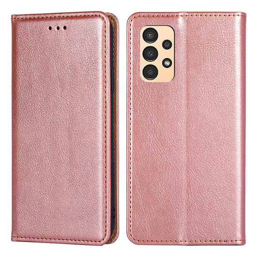 For Samsung Galaxy A13 4G Drop Prevention PU Leather Wallet Case Magnetic Auto-absorbed Stand Phone Shell