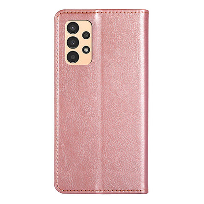 For Samsung Galaxy A13 4G Drop Prevention PU Leather Wallet Case Magnetic Auto-absorbed Stand Phone Shell