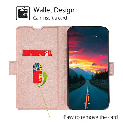 For Samsung Galaxy A13 4G Fall Prevention Side Magnetic Clasp Ultra Thin Phone Case PU Leather Stand Shell with Card Holder