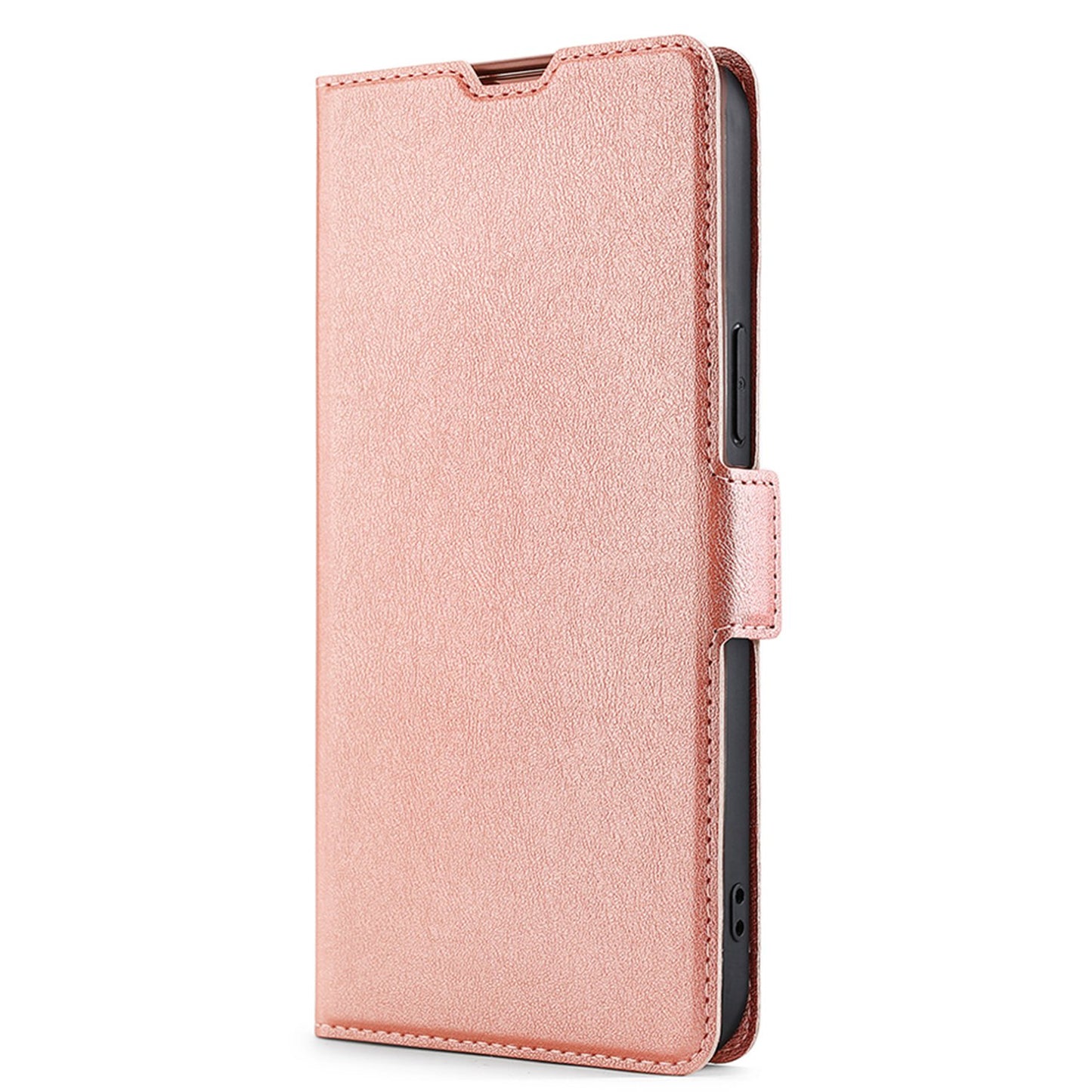 For Samsung Galaxy A13 4G Fall Prevention Side Magnetic Clasp Ultra Thin Phone Case PU Leather Stand Shell with Card Holder