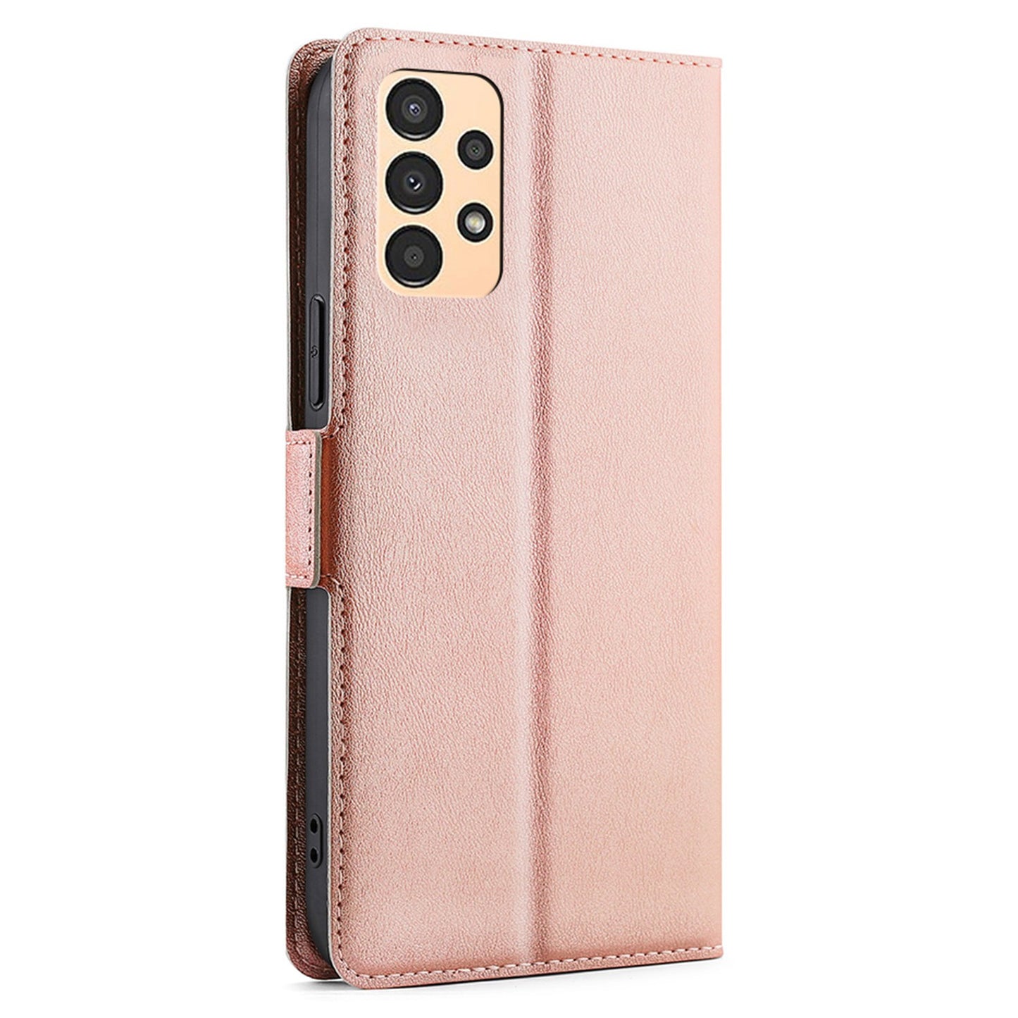 For Samsung Galaxy A13 4G Fall Prevention Side Magnetic Clasp Ultra Thin Phone Case PU Leather Stand Shell with Card Holder