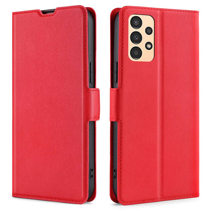 For Samsung Galaxy A13 4G Fall Prevention Side Magnetic Clasp Ultra Thin Phone Case PU Leather Stand Shell with Card Holder