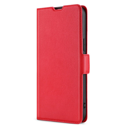 For Samsung Galaxy A13 4G Fall Prevention Side Magnetic Clasp Ultra Thin Phone Case PU Leather Stand Shell with Card Holder