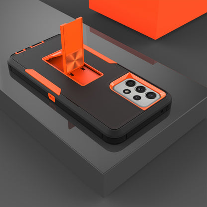For Samsung Galaxy A52 4G/5G/A52s 5G Kickstand Hard PC + Soft TPU Phone Case with Car Mount Metal Sheet