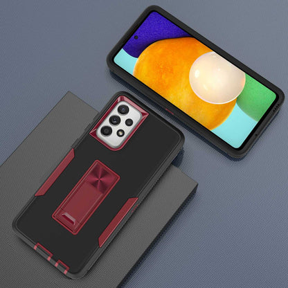 For Samsung Galaxy A52 4G/5G/A52s 5G Kickstand Hard PC + Soft TPU Phone Case with Car Mount Metal Sheet
