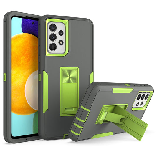 For Samsung Galaxy A52 4G/5G/A52s 5G Kickstand Hard PC + Soft TPU Phone Case with Car Mount Metal Sheet