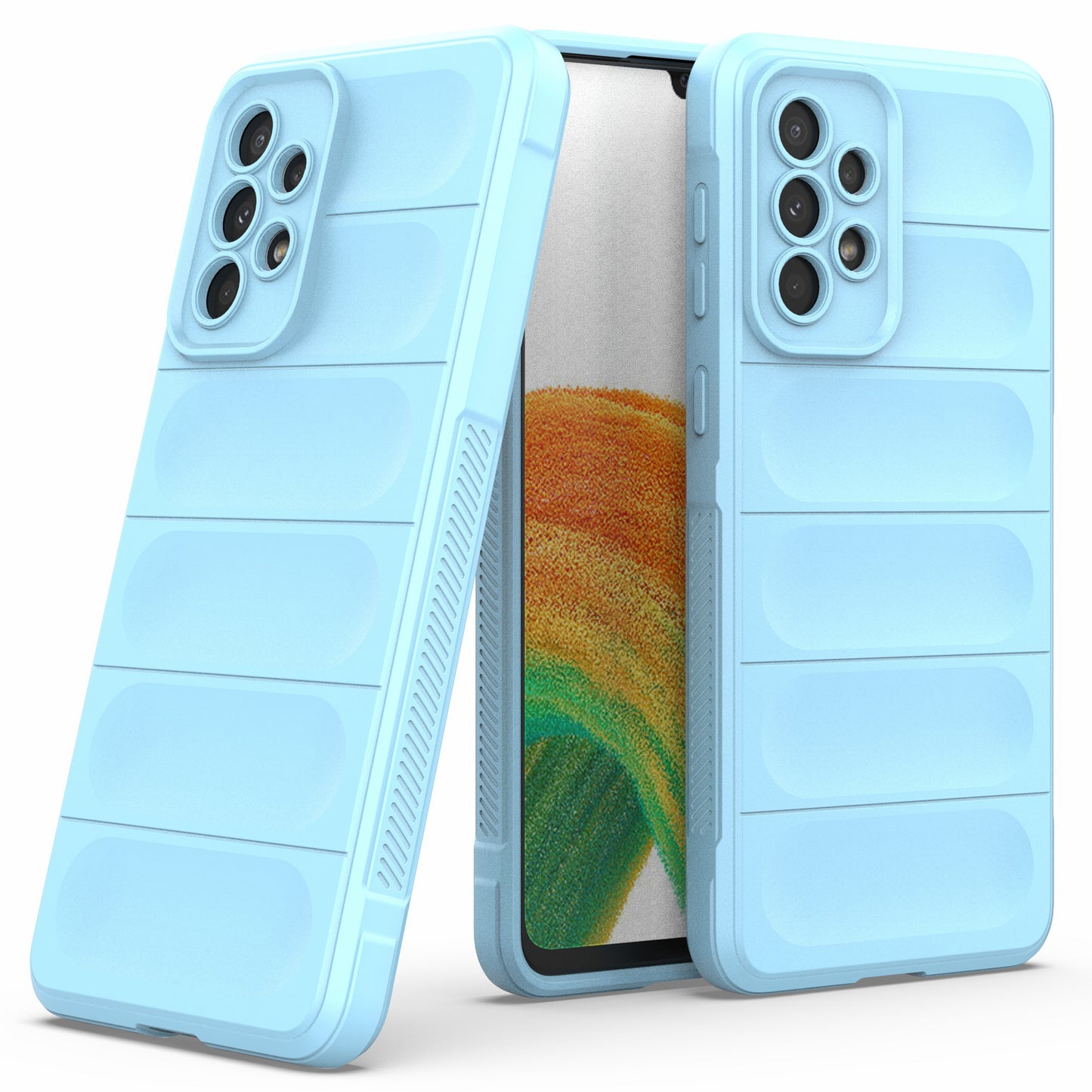 Cell Phone Cover Bag for Samsung Galaxy A73 5G, Drop Resistant TPU Rugged Back Phone Case