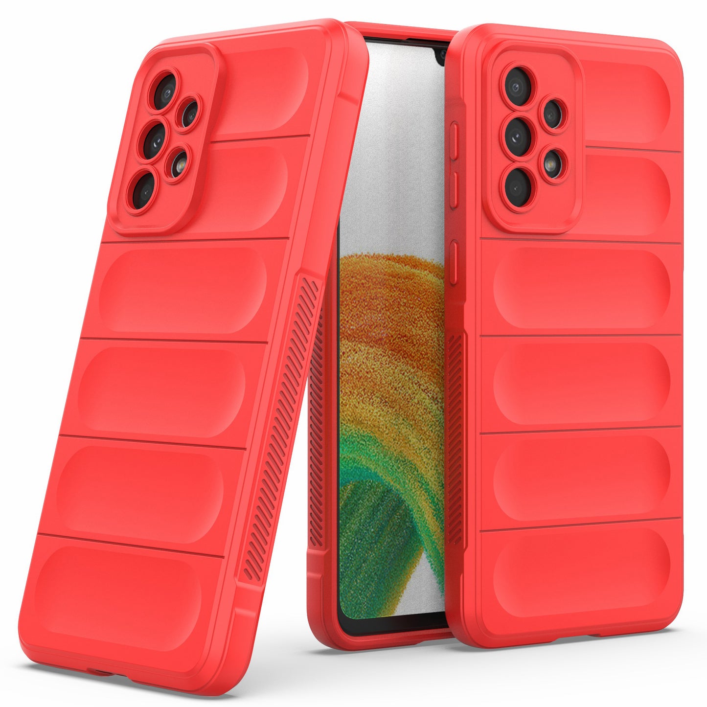 Cell Phone Cover Bag for Samsung Galaxy A73 5G, Drop Resistant TPU Rugged Back Phone Case