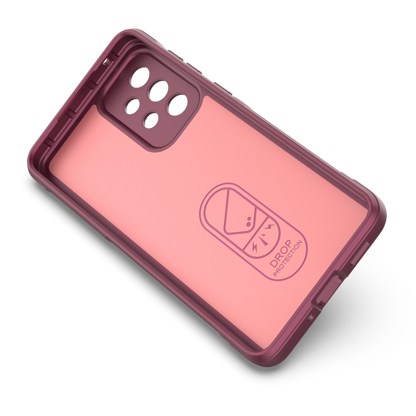 Cell Phone Cover Bag for Samsung Galaxy A73 5G, Drop Resistant TPU Rugged Back Phone Case