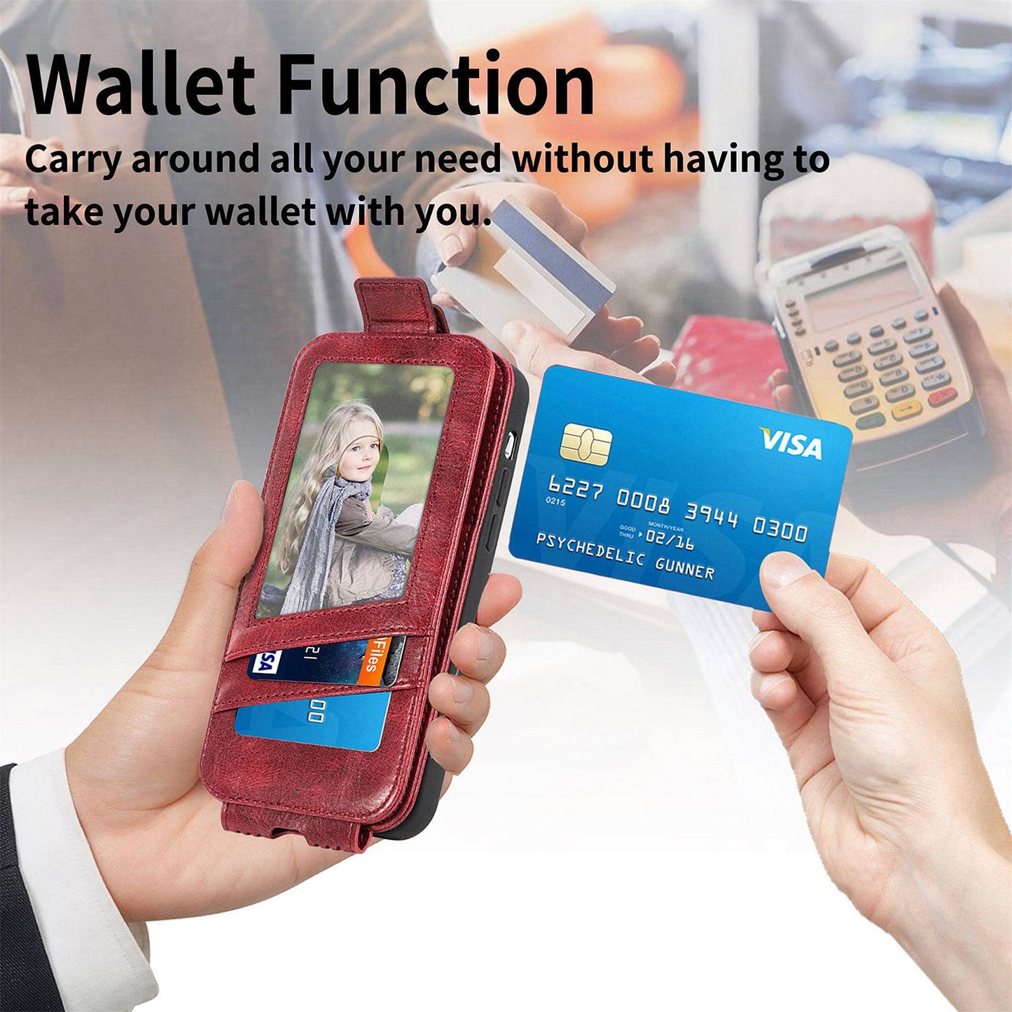 For Samsung Galaxy A53 5G PU Leather Vertical Flip Cover Zipper Wallet Stand Phone Case with Built-in Metal Sheet