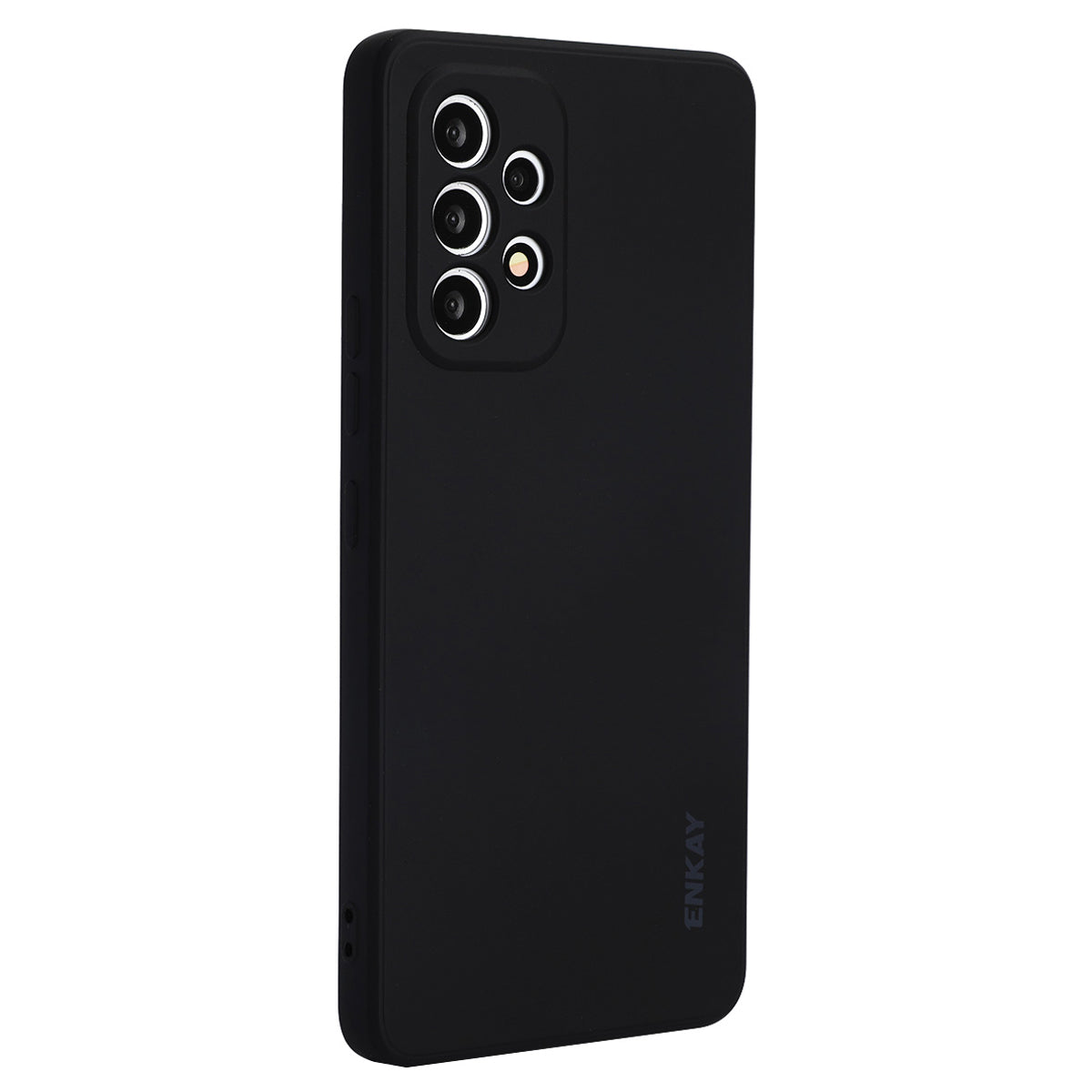 ENKAY HAT PRINCE Liquid Silicone Case for Samsung Galaxy A53 5G, Drop Resistant Straight Edge Design Camera Protection Lens Protector Cover