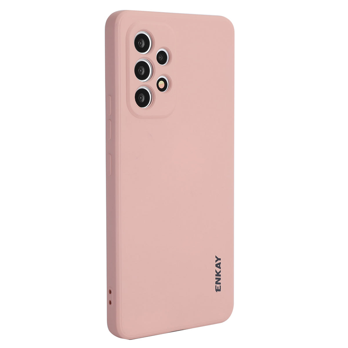 ENKAY HAT PRINCE Liquid Silicone Case for Samsung Galaxy A53 5G, Drop Resistant Straight Edge Design Camera Protection Lens Protector Cover